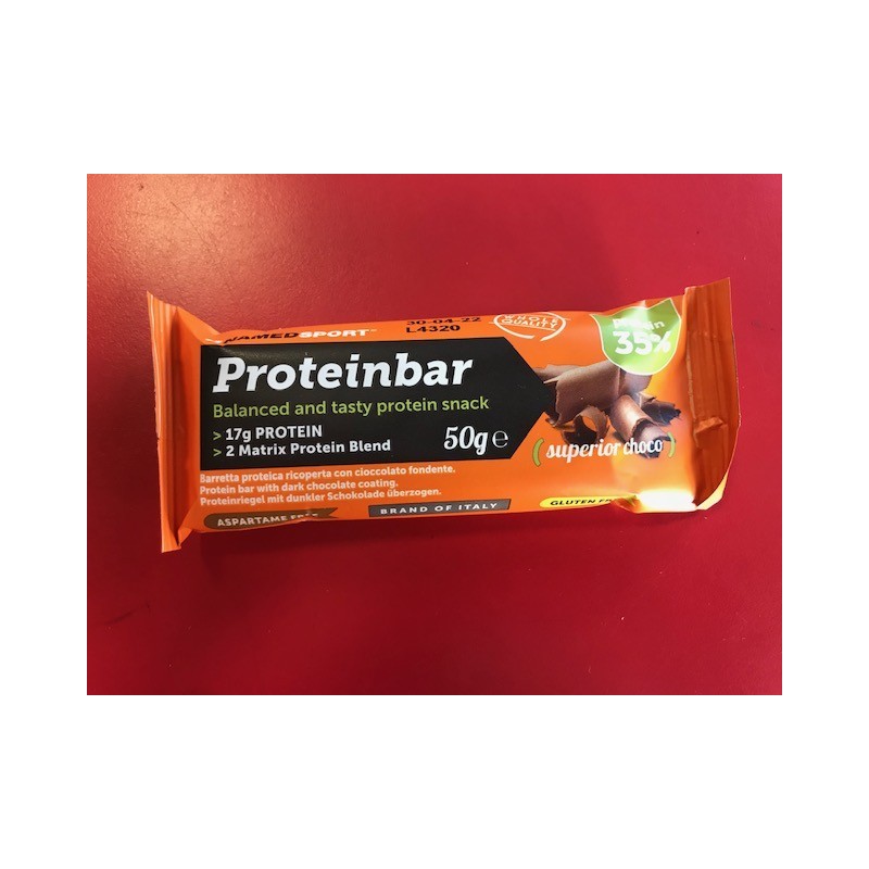 Barretta proteica Named Sport Proteinbar superior choco