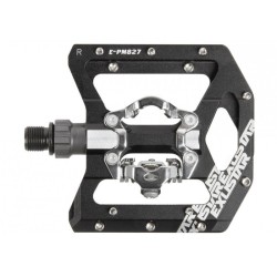 Pedali  Exustar MTB /BMX  E-PM827 doppia funzione Flat e Spd