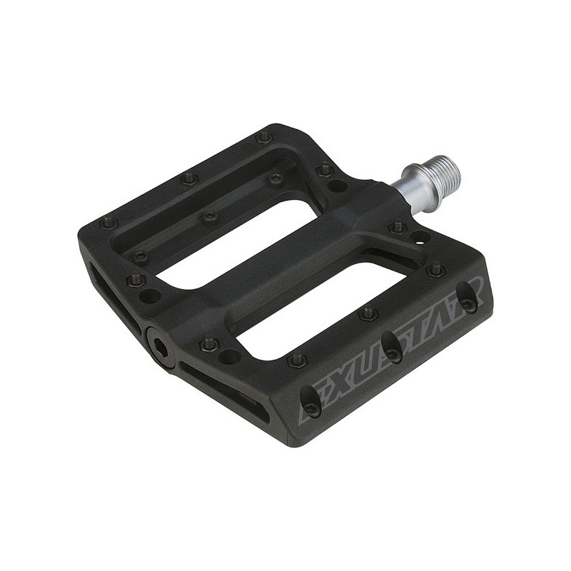 Pedali Flat Termpolastica (Rosso) Exustar