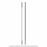 copy of Raggio  sapim cx-ray inox testa diritta 307mm nero con nipple alluminio 14mm silver